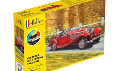 1:24 Scale Heller Mercedes 500 K Special Roadster Starter Model Kit