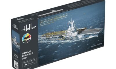 1:400 Scale Heller Charles de Gaulle Ship Model Kit
