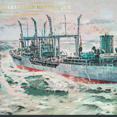 1:400 scale Heller La Seine & Le Saone Twin Boat Model Kit - 2 ships in kit