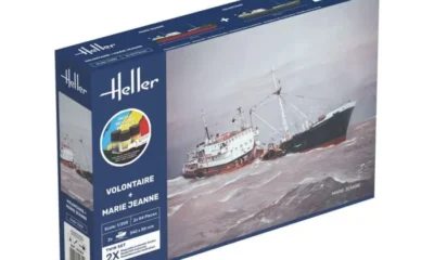 1:200 Scale Heller Volontaire & Marie Jeanne Boat Model Kit - 2 Ships in Kit