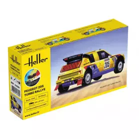 Heller 1:43 Peugeot 205 Turbo Rallye Model Starter Kit