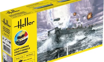 1:72 Scale Heller LCVP Landing Craft Vehicle & Personal Model kit
