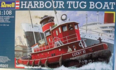 1:35 Scale Revell Harbour Tug Boat Model Kit - NOS, First Production