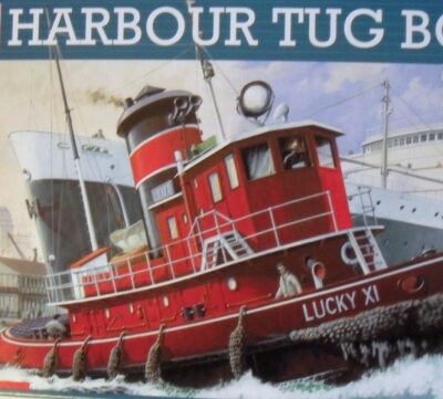 1:108 scale Revell Harbour Tug Boat Model Kit - NOS, First Production