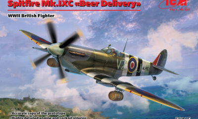 1:48 Scale ICM Spitfire Mk.IXC WW2 British Fighter Beer Delivery Model Kit