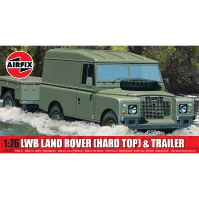 1:76 Scale Airfix Land Rover & Trailer Model Kit