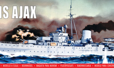 1:600 Scale Airfix HMS Ajax Model Ship Kit