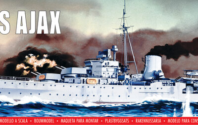1:600 scale Airfix HMS Ajax Model Ship Kit
