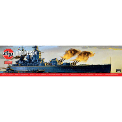 1:600 scale Airfix HMS Nelson Model Ship Kit