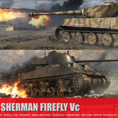 1:72 scale Airfix Tiger 1 vs Sherman Firefly Tanks Model Kit