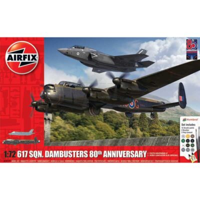 1:72 Scale Airfix 617 Sqn. Dambusters Lancaster vs F35 Lightning 2 Model Kit