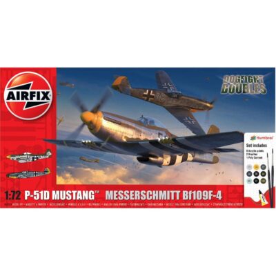 1:72 scale Airfix P-51D Mustang & Messerschmitt Bf109F-4 Model Kit
