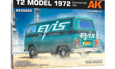 1:35 Scale AK Volkswagen Type2 1972 Van Model Kit