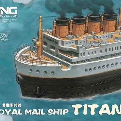 Egg Scale Meng Titanic Royal Mail Ship Snap-Fit Model Kit