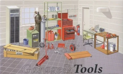 1:24 Scale Fujimi Garage Tools Diorama Set Model Kit