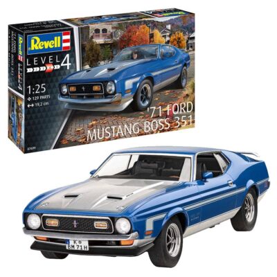 1:25 Scale Revell Ford Mustang 71' 351 BOSS Model Car Kit