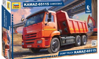 1:35 Scale Zvezda Kamaz 65115 Dump Truck Model Kit