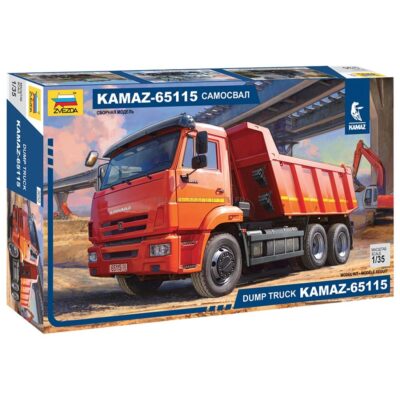 1:35 scale Zvezda Kamaz 65115 Dump Truck Model Kit
